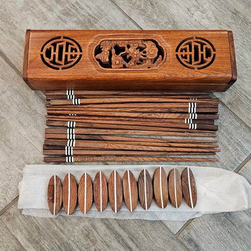 Wooden chopsticks set pairs - wooden, 10